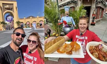 Universal Studios Mardi Gras Food Feast with Tim and Jenn!