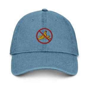 No Bananas Allowed Denim Dad Hat